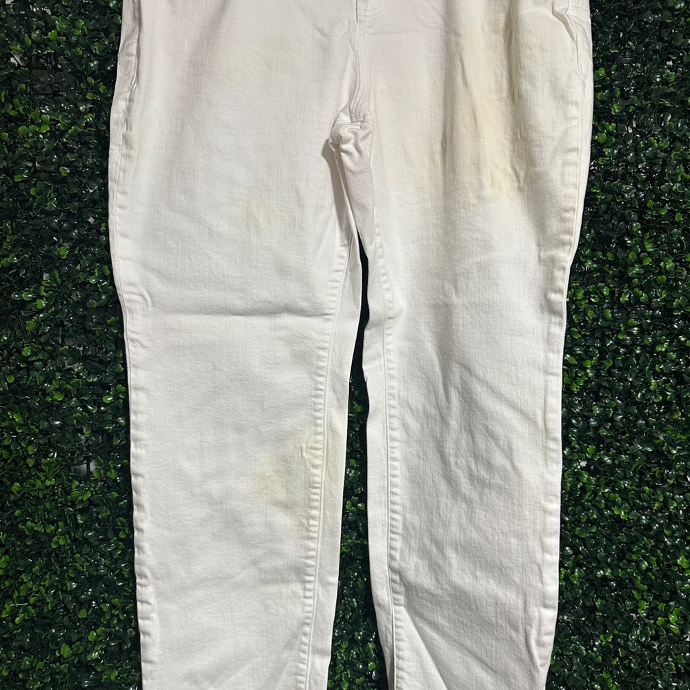 White Denim Pants